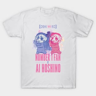 OSHI NO KO: NUMBER 1 FAN OF AI HOSHINO (WHITE) T-Shirt